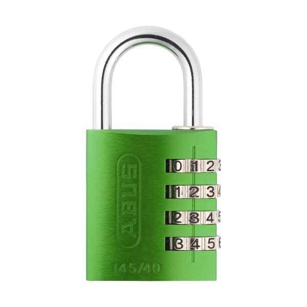 Abus: 145/40 C Aluminum Green 4-Dial Resettable